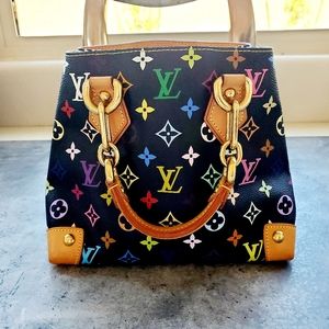 LOUIS VUITTON MULTICOLOR AUDRA BLACK BAG